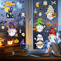 Pikkukuva 2 / 5: Halloween-juhlan staattinen ikkunatarra, sarjakuva kääpiö kauhu koristetarra