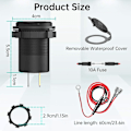 Miniatyrbilde 5 av 5: 12V USB C-billadapter, Ouffun Dual PD & QC 3.0-porter