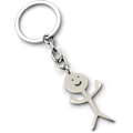 Miniatyrbillede 1 af 5: 1 stk Sjov Smiley Face Figur Keychain Tegn Sprog Finger Cu I
