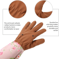 Miniatyrbillede 4 af 5: Havearbejde Rose Læderhandsker Kvinder Forlænget Pro Handsker Rose Beskæring Have til Mor og Bedstemor Havegaver ( D