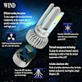 Miniatyrbillede 4 af 5: 1 Par 9005 H10 HB3 COB LED Forlygte Sæt Pærer 1800W 270000