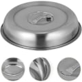Miniatyrbillede 2 af 5: 2 stk. rustfrit stål grill rund basting låg smeltende ost