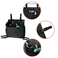 Miniatyrbillede 5 af 5: SORT - Plæneklipper Organizer Push Bag Have Organizer Opbevaring Lomme Haveværktøj Pung Tilbehør til P