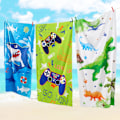 Miniatyrbild 5 av 5: Dinosaurie Barn Strandhandduk - 70 x 150 cm Mikrofiber Dino Sandfria Handdukar för Pojkar Bad Pool Camping T