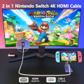 Pikkukuva 2 / 5: USB C - HDMI -kaapeli Nintendo Switchille/OLED:lle, 3-in-1-kaapeli