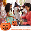 Miniatyrbillede 4 af 5: 6 stk. Halloween slikposer, Halloween græskarposer, non-woven merchandise poser, trick or treat gavepose