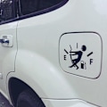 Miniatyrbild 3 av 5: Roliga Bilstickers Hög Bränsleförbrukning Dekal Bränslemätare Tom