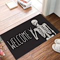 Miniatyrbillede 5 af 5: Halloween skridsikker dørvelkomstmåtte (40*60cm), sjovt skeletdesign