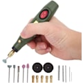 Miniatyrbilde 5 av 5: Mini roterende verktøy elektrisk drill grinder graver treskjæring drill penn kit sett AC 100-240V(E