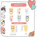 Miniatyrbillede 3 af 5: 60 stk. Katte Flatbcaks Dyr Resin Cabochons Resin Katte Charms Dyr Flatback Charms Kæledyr Katte Dyr