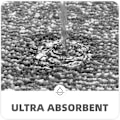 Miniatyrbild 3 av 5: (Mörkgrå-40 x 60 cm) Mikrofiber Mjuk Badmatta, halkfria badrumsmattor, maskintvättbar duschmatta