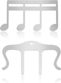 2-pak musikclips til noder, musiksideclips, pianoklips, musikclips til klaverstativ