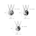 Miniatyrbilde 3 av 3: Tai Chi Metall Halskjede for Par (A2703-2)