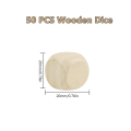 Miniatyrbilde 2 av 5: DIY Blanke Treterninger - 50 stk (20 mm) A