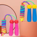 Miniatyrbild 5 av 5: Hopprep för barn (röd), [2-pack] Justerbar bomullsrep med Wo