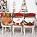 Miniatyrbild 2 av 4: 3-pack julstolsöverdrag, stretchjulstolsdekoration, tvättbar julstolsrygg, universell A