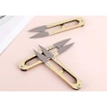 Miniatyrbilde 4 av 4: Sett med 4 mini U-formede syssakser, perfekt for syarbeid,