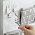 Miniatyrbillede 2 af 5: Grå Hængende Lomme, 5 Lommer Væghængende Opbevaringspose, M F