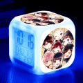 Miniatyrbild 1 av 4: BTS Digital väckarklocka (A), färgglad väckarklocka fyrkantig klocka, bästa present till pojkar och flickor,