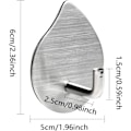 Miniatyrbild 2 av 5: 4 st (Silver) Självhäftande krokar, Självhäftande väggkrokar, Vattentäta rostfria krokar i rostfritt stål utan borrning för sovrum H