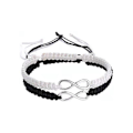 Miniatyrbillede 5 af 5: Uendelighed Armbånd til Kvinder, Håndlavet Sort Tov Flettet Armbånd T