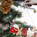 Miniatyrbillede 2 af 4: Træjulepynt (Julemønster), Juletræskilt til Dør, Julemandsplakat Juletræspendant