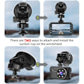 Miniatyrbillede 3 af 4: S30 Dash Cam sugekopholder (2. generation) med 10 stk. led til REXING, Z-Edge, Old Shark, YI, KDLINKS, Falcon