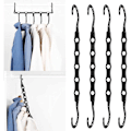 Pikkukuva 1 / 5: Magic Hangers, 8 Tilaa Säästävää Koukkua, Monitoiminen Pysty- ja Vaakasuora K
