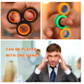 Miniatyrbillede 5 af 5: 6-pak ANTI-STRESS MAGNETISKE RINGE Hot Magnetic freestyler ring-Orange