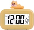 Högdefinitions LCD-tecknad alarmklocka med bakgrundsbelyst display Mul
