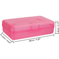 Miniatyrbild 2 av 5: Plast pennfodral (set om 4) - L20 x B11,5 x H5,5 cm - Stor