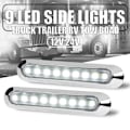 Miniatyrbilde 2 av 5: 4 stk Amber 9 LED Klarsignal Sidemarkerlys for Lastebil Tilhenger R