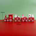 Miniatyrbilde 5 av 5: Miniatogtog i tre (4 stk), Deco Noel Tog Julepynt, Julepynt, Miniatyr Vogn Julepynt