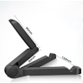 Miniatyrbillede 2 af 5: Justerbar Tablet Holder, Sort, Multifunktionel Stabil Triangul