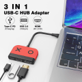 Miniatyrbillede 5 af 5: USB Type C til HDMI-adapter til Switch 3 i 1 USB -C Hub med USB