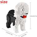 Miniatyrbild 2 av 5: 950 Stycken Bobtail Hund Mikrobyggstenar, Djur Mini Block Leksak Set KLJM-02 (Bobtail) C