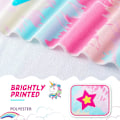 Miniatyrbillede 3 af 5: Tie Dyed Unicorn Børne Strandhåndklæde - 70 x 150cm Regnbue Badehåndklæder til Piger Hurtigtørrende Ultra Absorberende