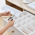 Miniatyrbillede 4 af 5: 10 stk. Hvide skuffeopdelere, justerbar skuffeorganisator til Und