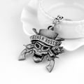 Miniatyrbilde 2 av 5: Generisk Rockin' Roots of GNR Logo Metall Nøkkelring - 4,5 cm B
