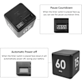 Miniatyrbilde 3 av 5: Rubiks kube timer - svart, 1-3-5-10 minutter