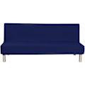 Miniatyrbild 1 av 5: Armlös soffa sängöverdrag (mörkblå) stretch futonöverdrag sofföverdrag soffa futon möbler pro