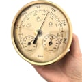 Miniatyrbild 2 av 4: Barometer, väderstation med barometer och hygrometertermometer, 3-i-1 väggmonterad
