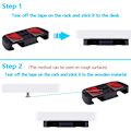 Miniatyrbillede 5 af 5: Skrivebordsstativ til PS5 til PS4, Underbordsholder til PS5-controller