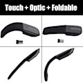 Miniatyrbillede 4 af 5: Foldbar trådløs computermus, 2,4 GHz foldbar PC-spilmus