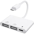 Pikkukuva 1 / 5: iPhone USB -kamerasovitin, 3-in-1 iPhone USB -sovitin Lightning USB