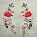Miniatyrbillede 2 af 5: Applikation Sy-på Stryge-på Patch Blomst DIY Broderi Patch Blå Pa D