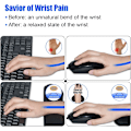 Miniatyrbillede 2 af 5: Upgrade Enlarge Gel Memory Foam Set Keyboard Wrist Rest Pad, Mous