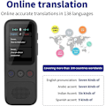 Miniatyrbillede 3 af 4: 2024  Øjeblikkelig stemmeoversætter Sprogtranslator Simultan oversættelse Kræver ikke WiFi Tosproget oversættelse D