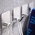 Miniatyrbild 1 av 5: Silvera Självhäftande Krokar - 4-pack Handduks-/Klädkrokar Väggkrokar Stick X