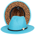 Miniatyrbillede 2 af 4: Hjem Kvinder Mænd Jazz Hat Solbeskyttelse Fedora Cap Uld Filt Cere L